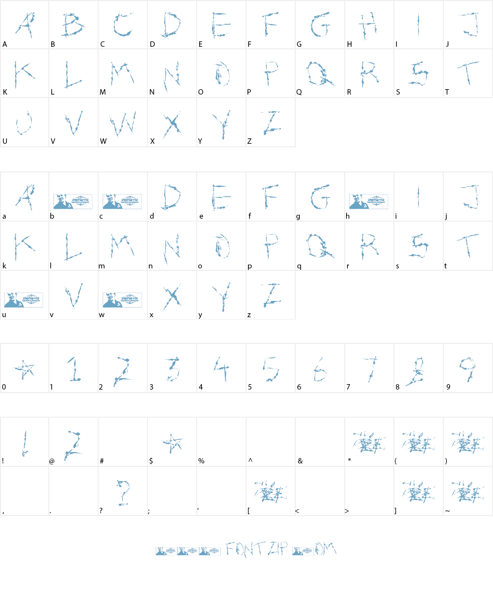 FTF Toelisan Pedjoeang Font Character